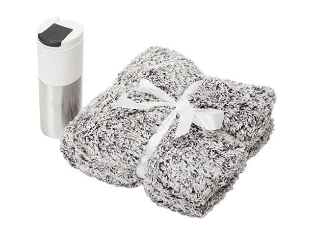 Подарочный набор «Хюгге» с пледом и термокружкой — фото 2