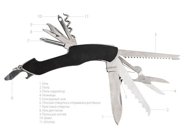Мультитул-складной нож «Demi» 11-в-1 — фото 2